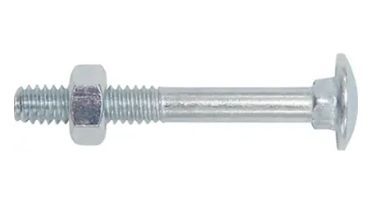 PARAFUSO MAQUINA UNC FRANCES C/PORCA     5/16X4.1/2  ZI REF.: 26545 (CX100) JOMARCA