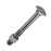 PARAFUSO MAQUINA UNC FRANCES C/PORCA 3/8X6 ZI REF.: 27362 (CX50) JOMARCA