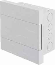 QUADRO DISTRIBUIÇÃO EMBUTIR 3/4 DISJUNTORES MOSAICO/BRANCO COM BARRAMENTO