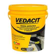 MASSA ASFALTICA FRIOASFALTO IMPERMEABILIZANTE A BASE DE ASFALTO BALDE 20KG VEDACIT (REF.  112110)