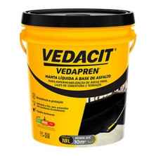 VEDAPREN PRETO IMPERMEABILIZANTE A BASE DE ASFALTO BALDE 18KG VEDACIT